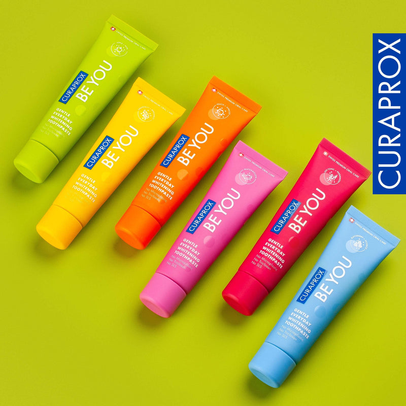[Australia] - Curaprox Be You Peach + Apricot Toothpaste 60ml - Gentle Everyday Whitening Toothpaste - SLS Free, Microplastic Free, Triclosan Free, Fluoride Toothpaste 60 ml (Pack of 1) 
