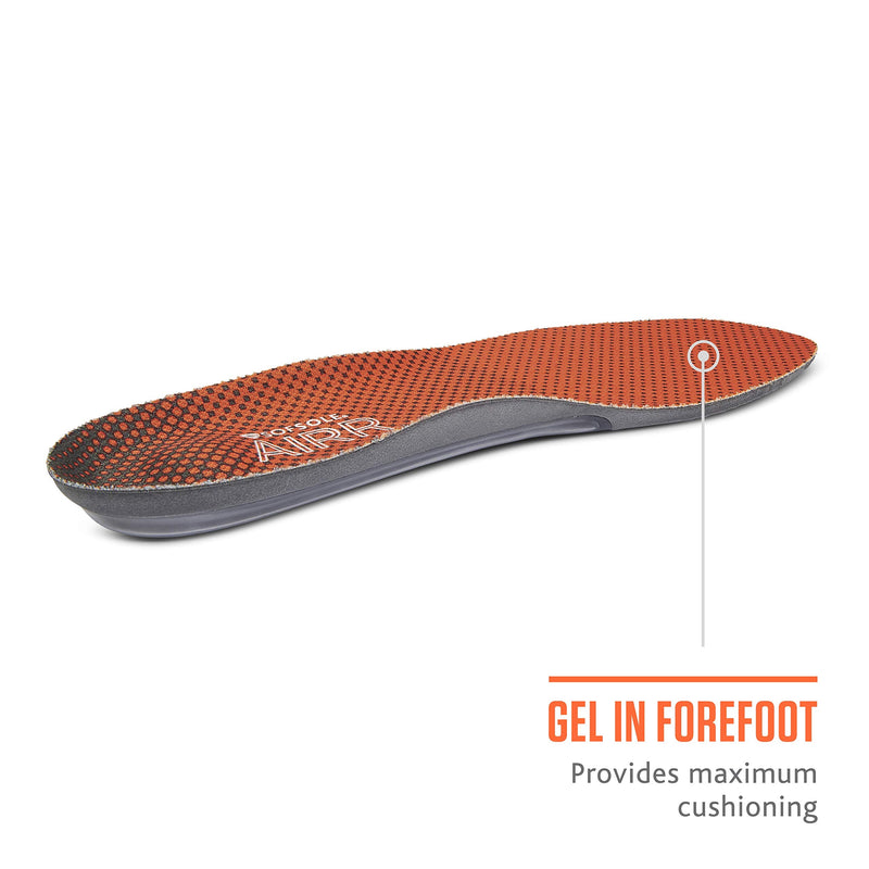 [Australia] - Sof Sole mens Airr Performance Full-length Insole, Orange, Men s 7-8.5 US 