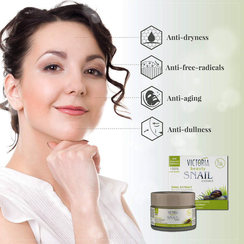 [Australia] - Snail Extract Day and Night Anti-Aging Cream - Intensive Natural Cream - Activates the Synthesis of Hyaluronic Acid for Deep Nourishment 