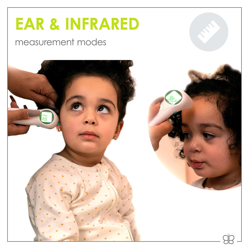 [Australia] - bblüv - Orä - Non-Contact Digital Infrared Thermometer, Ear Thermometer - 5 in 1 in LED Display, for Babies, Children, and Adults Tracking Fever Indicator – Fast 1 Second Temperature 