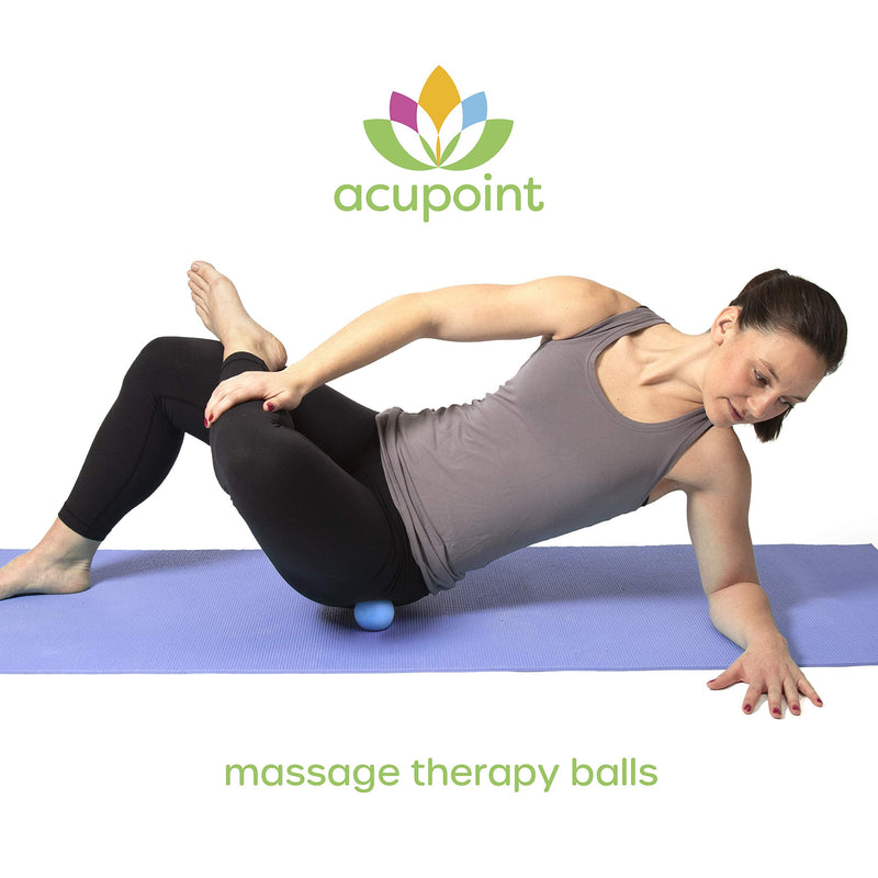 [Australia] - Acupoint Physical Therapy Massage Balls - Ideal for: Yoga, Deep Tissue Massage, Trigger Point Therapy and Self Myofascial Release Physical Therapy Equipment 1 