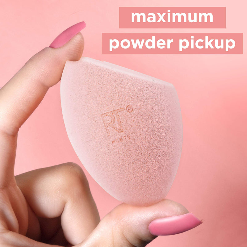 [Australia] - Real Techniques Miracle Powder Sponge Makeup Blender, Beauty Sponge, Microfiber Technology Ideal for Use with Powders 1 Powder Sponge 