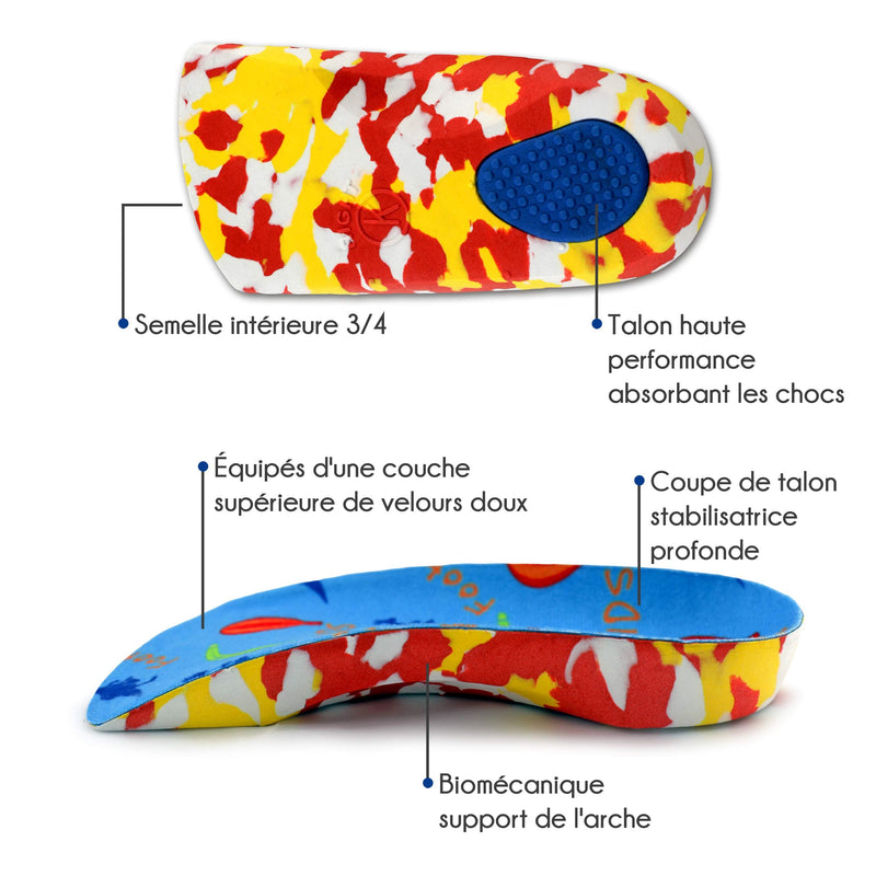 [Australia] - FootActive Children’s Arch Support Orthotic Insole Kids 3/4 | Medical-Grade for Sever's Disease, Plantar Fasciitis | Restores Natural Walking Pattern 11/13 UK CHILD 