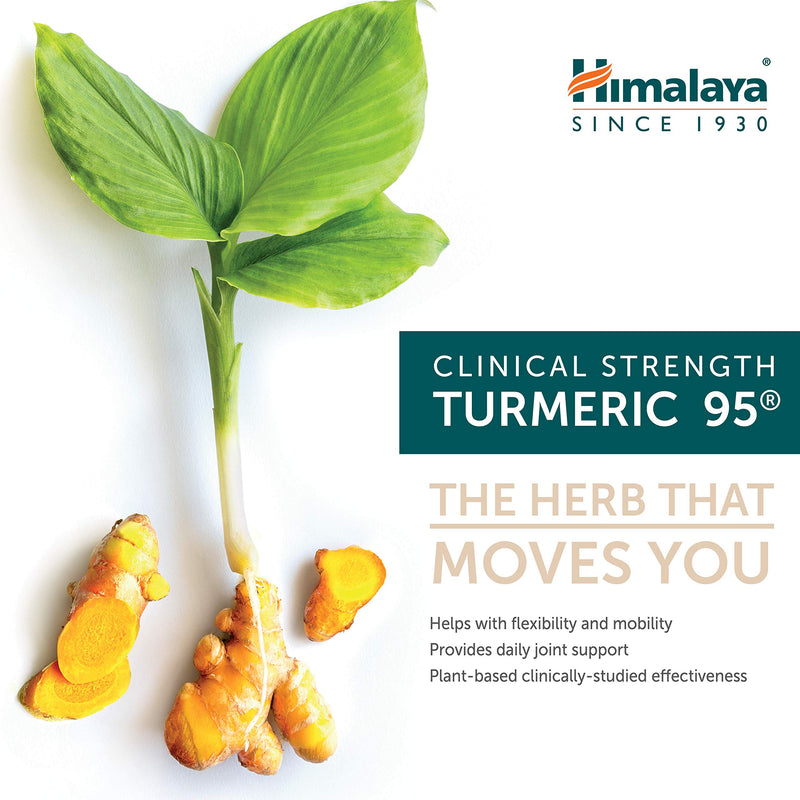 [Australia] - Himalaya Turmeric 95 with Curcumin for Healthy Joint Support & Pain Relief, and Optimum Flexibility & Mobility, 600 mg, 60 Capsules, 2 Month Supply 