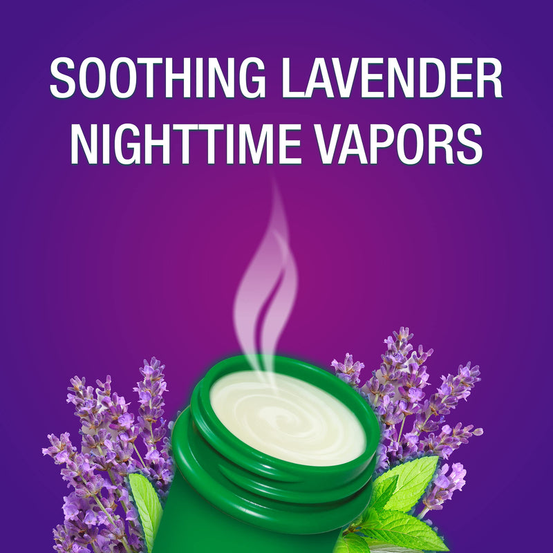 [Australia] - Mentholatum Nighttime Vaporizing Rub with soothing Lavender essence, 1.76 oz. (50 g) - 100% Natural Active Ingredients for Maximum Strength Cough Relief,5326 1.76 Ounce (Pack of 1) 