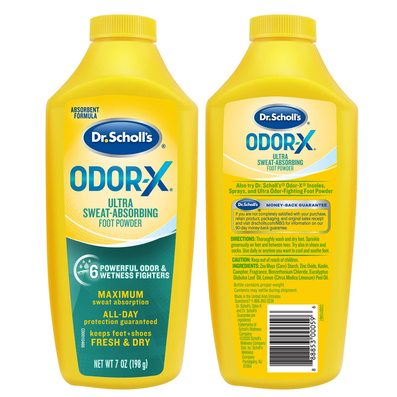 [Australia] - Dr. Scholl's Odor-x Sweat Absorbing Foot Powder, 7 Ounce (Pack of 1) 