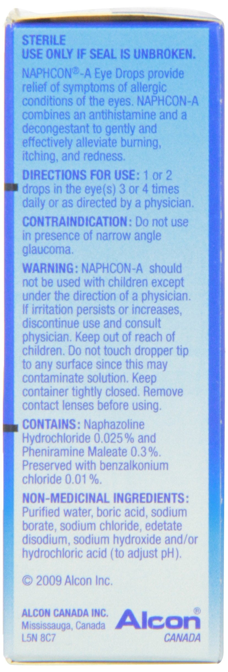 [Australia] - NAPHCON A Eye Drops OTC 15ML 