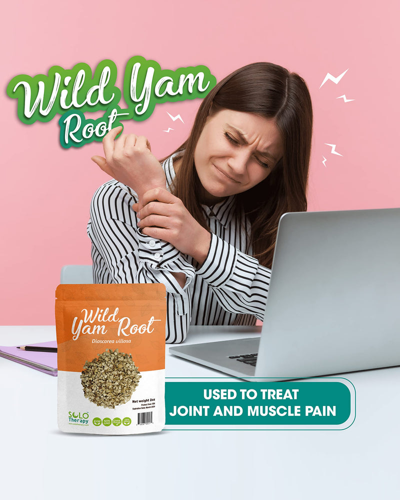 [Australia] - Wild Yam Root 2 oz. , c/s, Dioscorea villosa, Wild Yam Root Tea, Resealable Bag, Wild Yam Root 