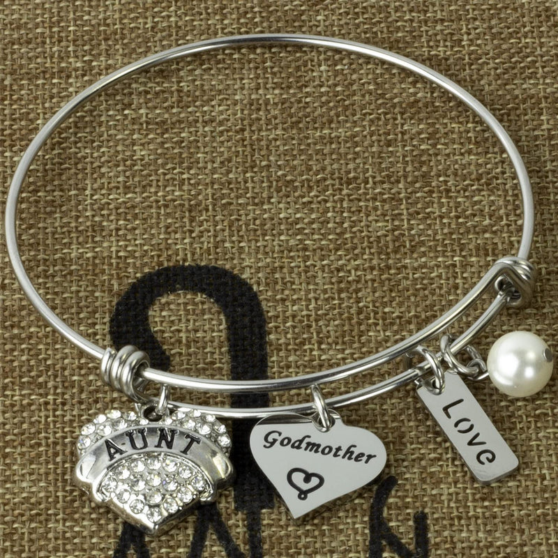 [Australia] - Kivosliviz Godmother Bracelet Gifts for Women Godmothers Gift Godmom Jewelry Godmother Bracelets b godmother aunt 