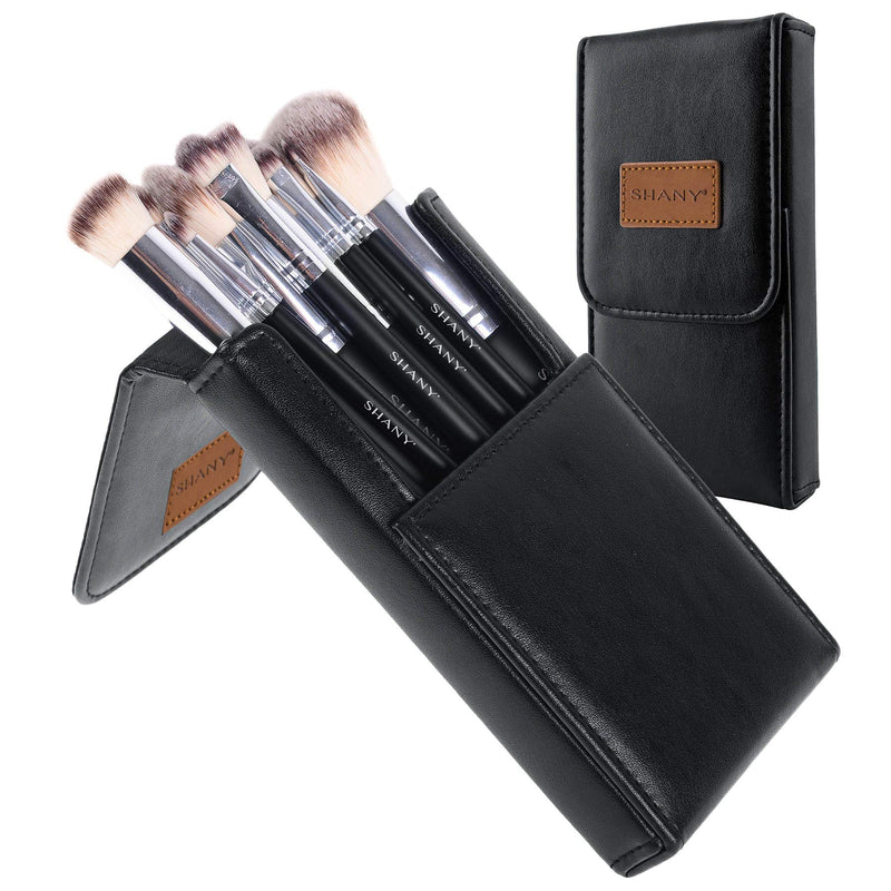 [Australia] - SHANY Black OMBRÉ Pro 10 PC Essential Brush Set with Travel Pouch 