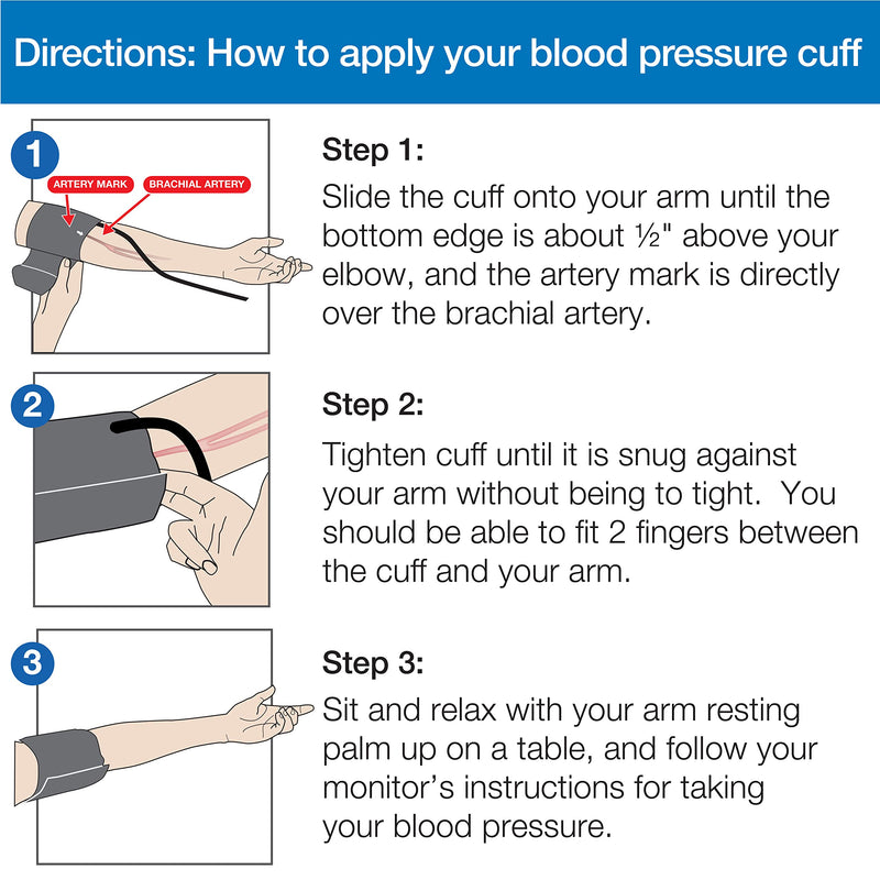 [Australia] - Microlife Wide-Range Replacement Blood Pressure Cuff for Upper Arms 8.7-16.5-Inch 