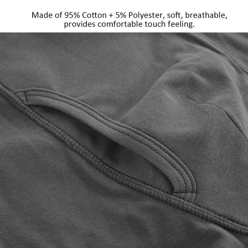 [Australia] - Incontinence Underwear for Men, Breathable Cotton Incontinence Underpants Washable and Reusable Boxer Briefs (Gray)(XL) XL 