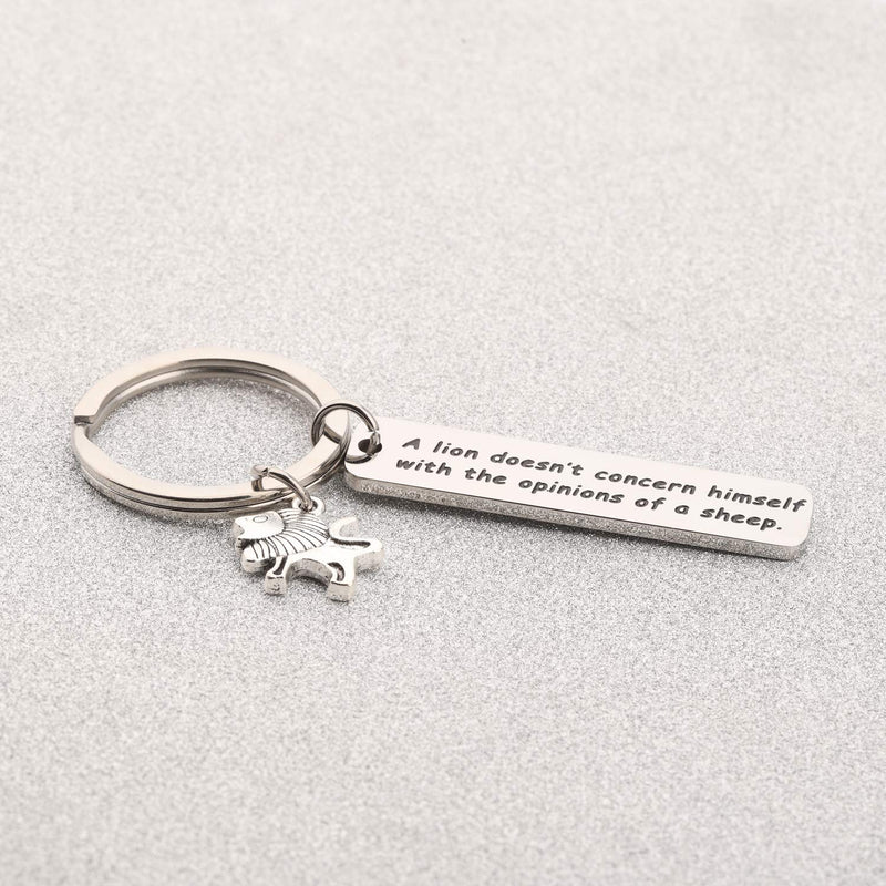 [Australia] - BAUNA A Lion Doesn't Concern Himself with The Opinions of a Sheep Tywin Lannister Inspirational Quote Game of Thrones Jewelry Gift game of thrones keychain 