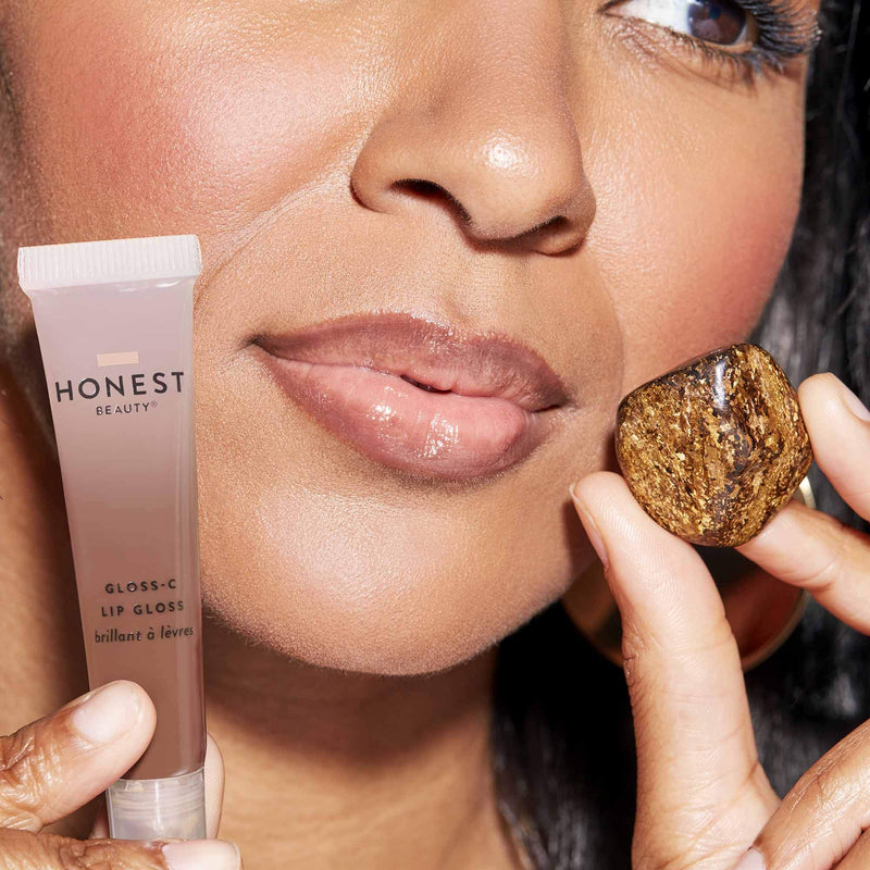 [Australia] - Honest Beauty Gloss-C Lip Gloss, Vegan Sheer, Bronzite : Nude 0.33 Fl Oz 