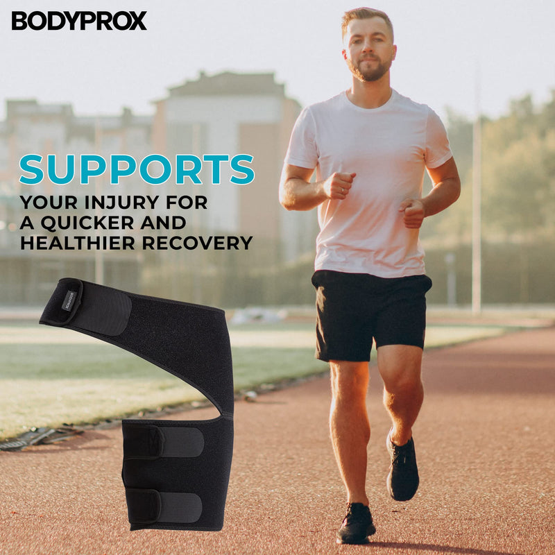 [Australia] - Groin Wrap, Adjustable Support for Hip, Groin, Hamstring, Thigh, and Sciatic Nerve Pain Relief 