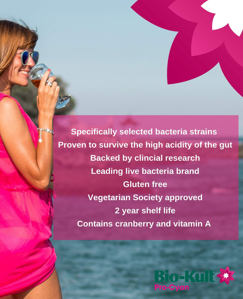 [Australia] - Bio-Kult Pro-Cyan Advanced Multi-Action Bacterial Formulation Targeting Urinary Tract with Cranberry Extract and Vitamin A – Pack of 45 Capsules 45 Count (Pack of 1) 