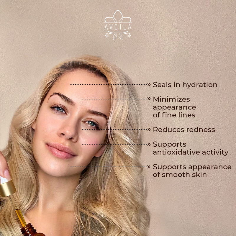 [Australia] - AVOILA Nourishing Face Oil — 100% Plant Based Skincare Facial Oil Proven to Hydrate, Renew and Protect Your Skin | 1.0 fl oz / 30ml 