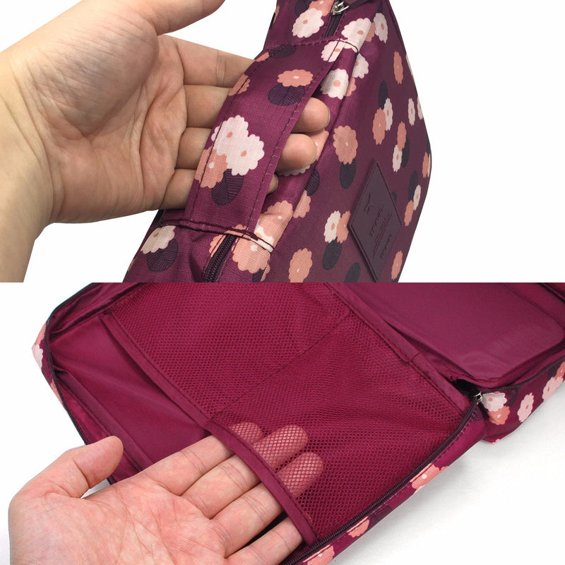 [Australia] - Toiletry Small Pouch Cosmetic Makeup Zipper Personalized Bag for Women Teen Girl (Case Purple) Case Purple 