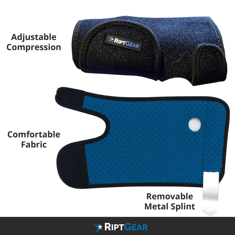 [Australia] - RiptGear Carpal Tunnel Wrist Brace Night Support - Adjustable Wrist Brace for Women and Men - Hand & Wrist Splint Compression Support for Tendonitis Wrist Brace for Carpal Tunnel - Right Hand 