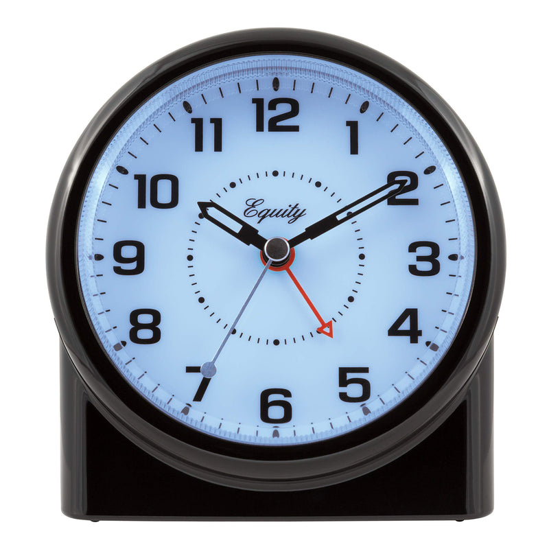 [Australia] - Equity by La Crosse 14080 Analog Night Vision Alarm Clock, Pack of 1, Black 