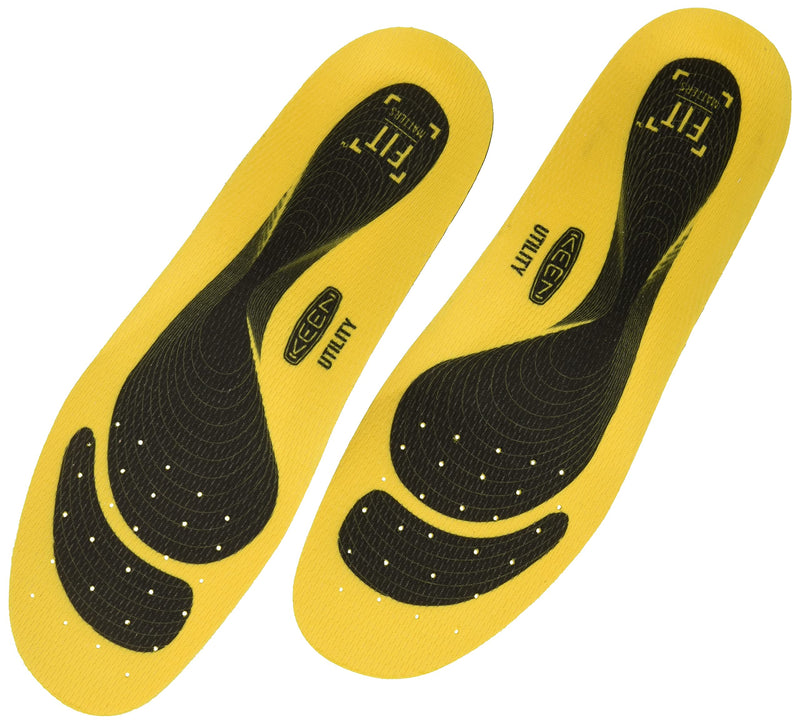 [Australia] - KEEN Utility Mens K-10 Insole Replacement with Heel Pad for Neutral Arch Support in Work Boots Yellow M 