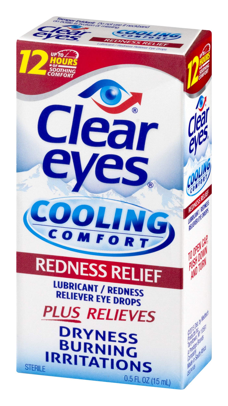 [Australia] - Clear Eyes Cooling Comfort Relief Eye Drops, 0.5 Fl Oz Redness Relief 