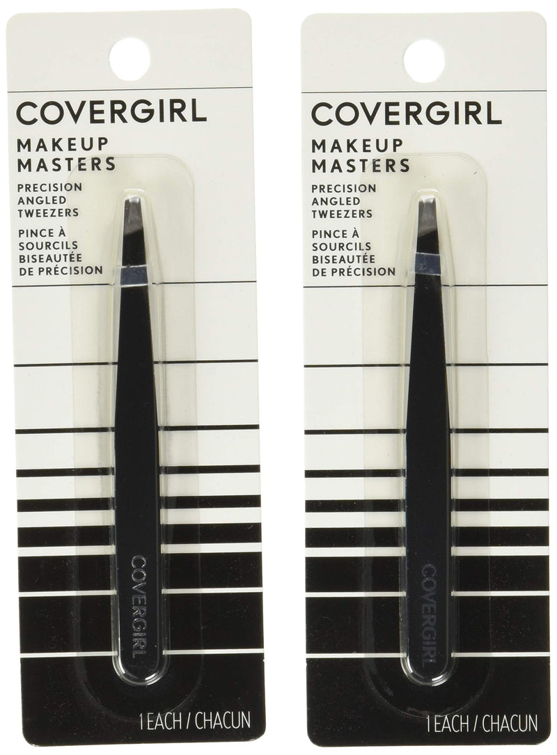 [Australia] - COVERGIRL Makeup Masters Precision Angled Tweezers, 1 Count (packaging may vary) Tweezer 