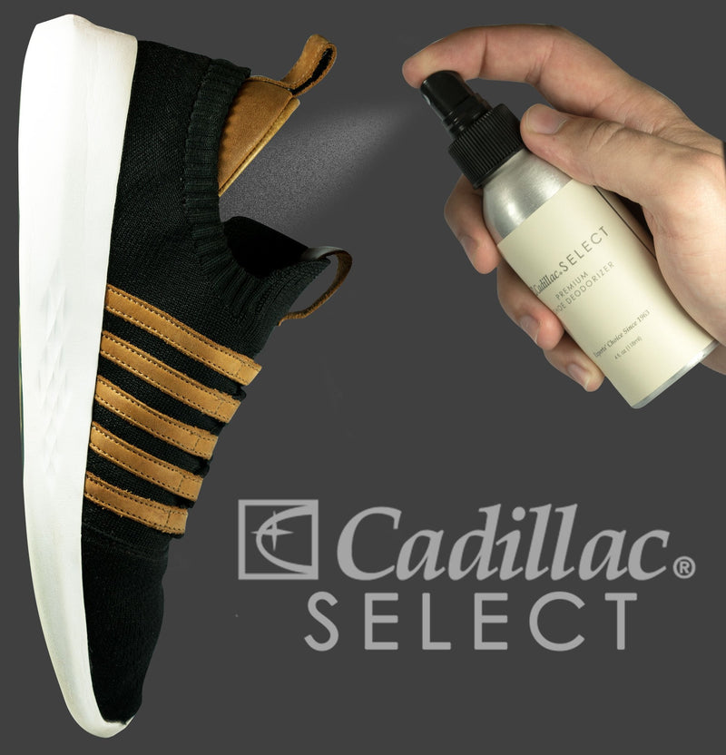 [Australia] - Cadillac Select Shoe Deodorizer - 4 oz - Foot Odor Eliminator Spray - Alternative to Foot Powder & Sneaker Balls 