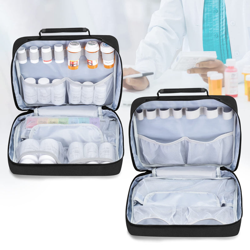 [Australia] - Damero Pill Bottle Organizer with Insulin Cooler Travel Case, Medicine Storage Bag with Insulin Pen Case with Ice Pack 