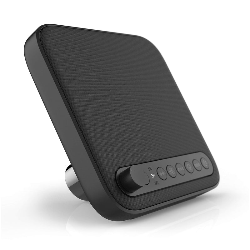 [Australia] - Pure Enrichment® WAVE™ Premium Sleep Therapy Sound Machine with USB Charger - Seamless Looping with 6 Soothing All-Natural Sounds, & Auto-Off Timer - Easily Portable for Travel (Black) Patented Design Black 