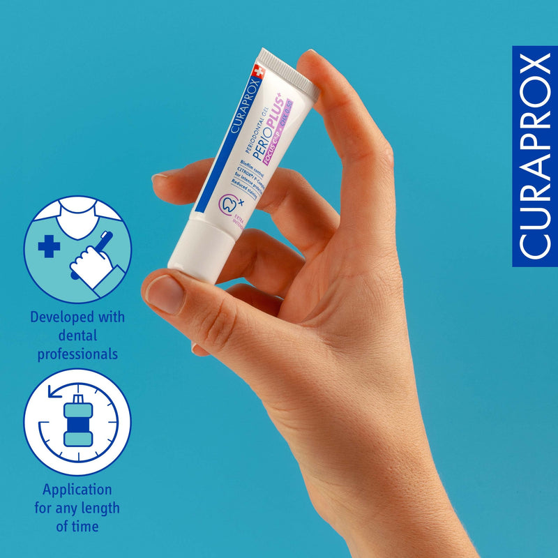 [Australia] - Curaprox PerioPlus+ Focus Gel, 10ml - Oral Gel for Gum Disease Treatment & Enamel Repair. 