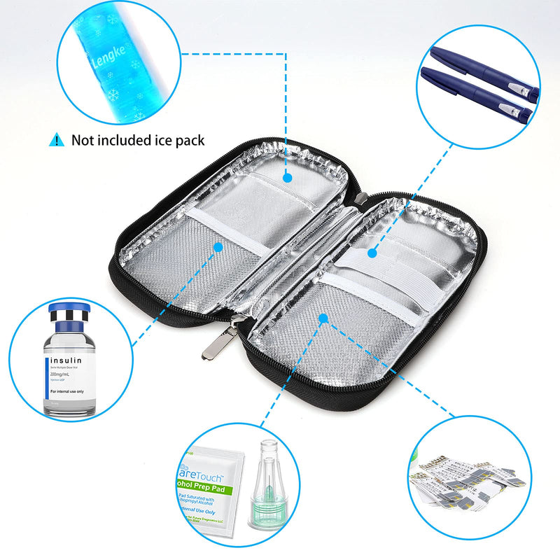 [Australia] - YOUSHARES Insulin Cooler Travel Case, Diabetic Cooler Bag, Portable Insulin Cooling Bag for Insulin Pen and Insulin Medicine (Flower ) flower 
