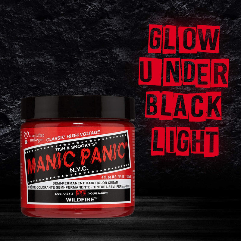 [Australia] - Manic Panic Cream Formula Semi-Permanent Hair Colour – Wildfire Biondo chiaro 118 ml (Pack of 1) 