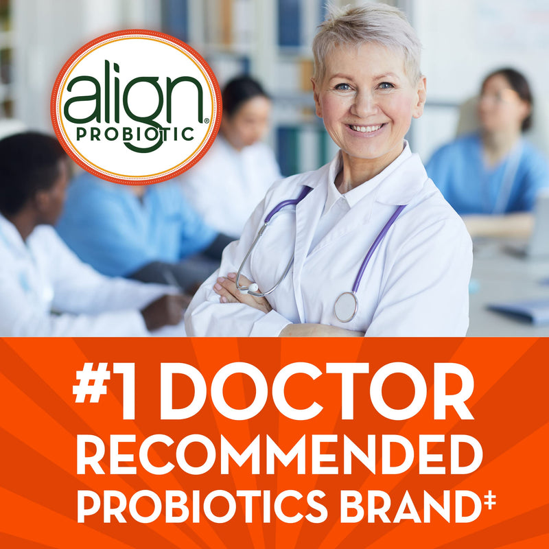 [Australia] - Align DualBiotic, Prebiotic + Probiotic for Women and Men, Help Nourish and Add Good Bacteria for Digestive Support, Natural Fruit Flavors, 60 Gummies 