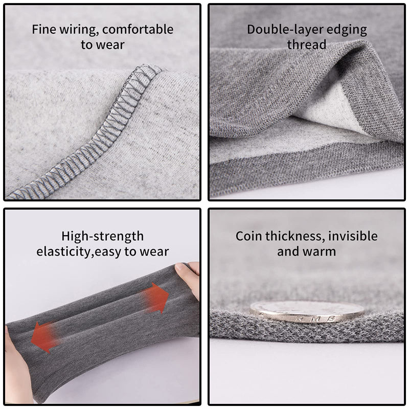 [Australia] - YUPPIE TONE Unisex Warm Waistband Kidney Hip Warmer, Winter Longer Waist Support Protector Belt Gray Large 