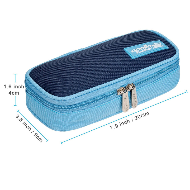 [Australia] - ONEGenug Isothermal Diabetes Medical Cool Bag Insulin Bag for Diabetes Syringes, Insulin and Drugs with 2 Ice Packs Blue + 2 Ice Packs 