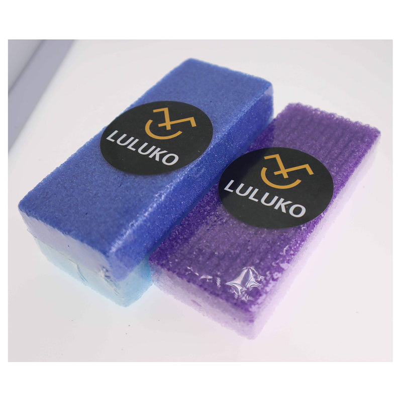 [Australia] - LULUKO Foot Pumice Stone and Scrubber for Feet Heels Callus and Dead Skins Callus Remover Pedicure Exfoliator Tool Footfile(4PCs) 4PCs 