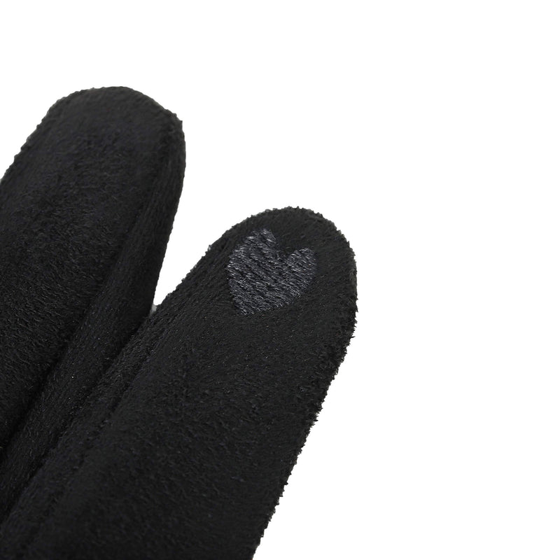 [Australia] - WANSIHE - Winter Gloves for Women, Touch screen warm Soft and Stretch Black 