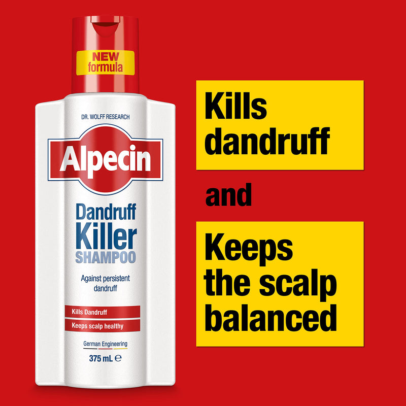 [Australia] - Alpecin Dandruff Killer Shampoo 375ml | Effectively Removes and Prevents Dandruff | Hair Care for Men Made in Germany 