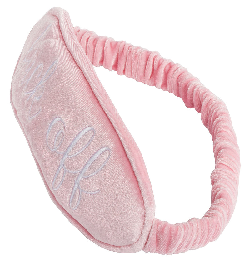 [Australia] - Vivid Hue Sleep Mask for Women Velvet Sleeping Mask Travel Nap Super Comfortable Lightweight Blindfold Eye Mask Funny Embroidery (Fuck Off) Fuck Off 
