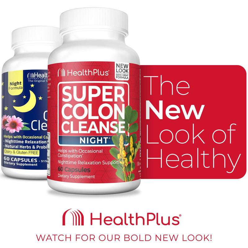 [Australia] - Health Plus Super Colon Cleanse, Night Formula Capsules, 60-Count 