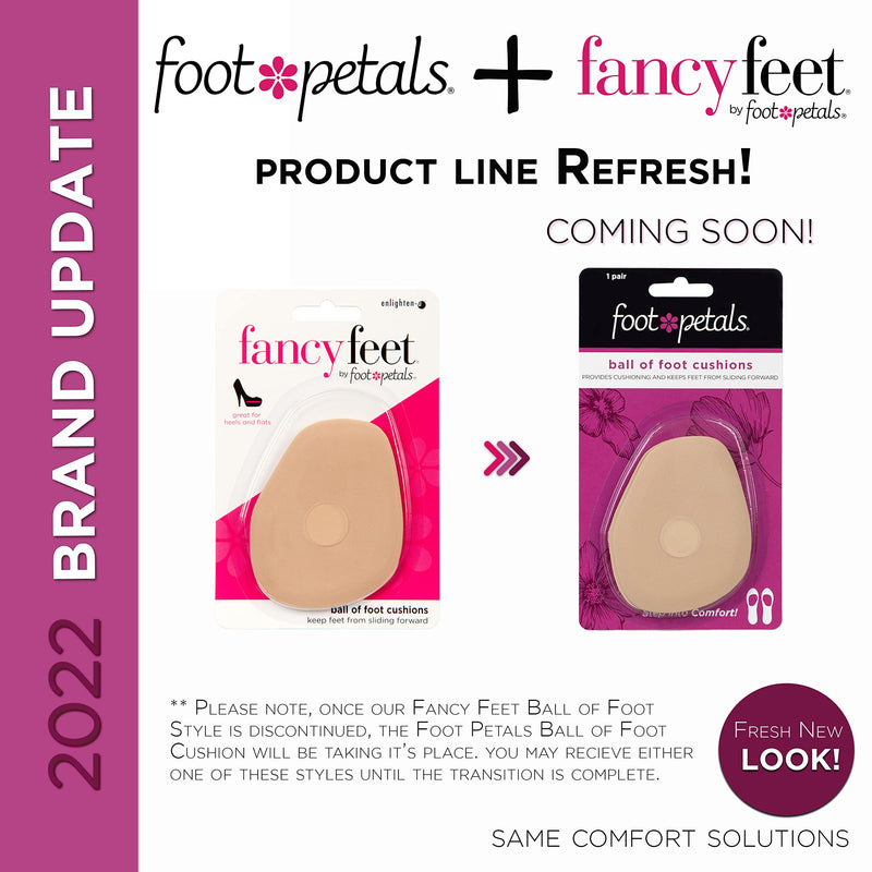 [Australia] - Foot Petals Womens Ball of Foot Cushions, Long Lasting Pain Relief, Women's High Heel Insert Khaki One Size 