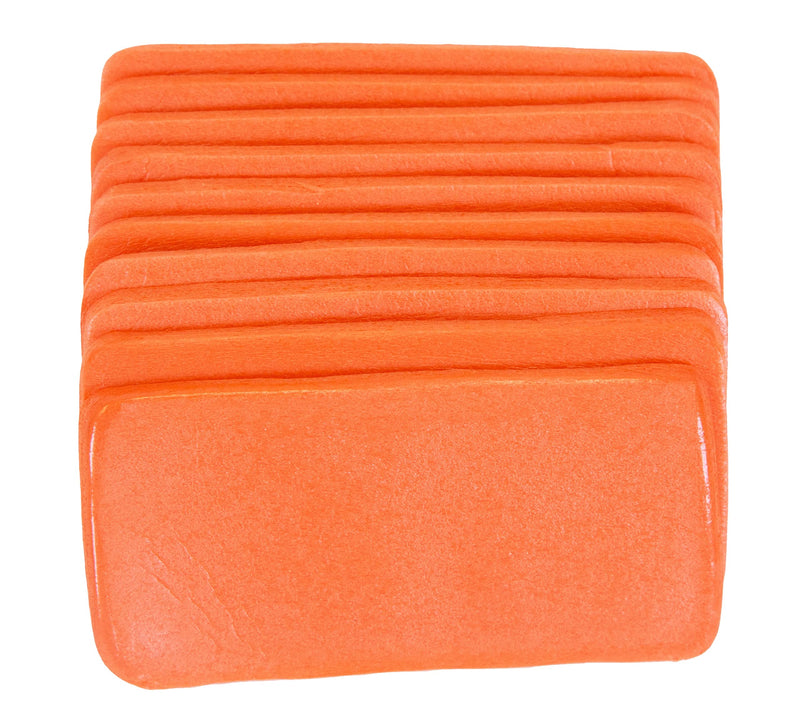 [Australia] - Primacare IS-5202 (Pack of 10) Padded Aluminum Finger Splints, Finger Brace for Pain Relief Sport Injuries, Basketball, Finger Buddy Wraps for Broken, Swollen Fingers or Dislocated Joint, 2", Orange 