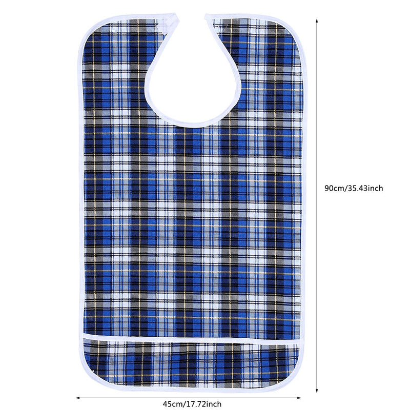 [Australia] - Waterproof Adult Bibs,Reusable Washable Stain Resistant Clothing Protector for Limited Mobility, The Elderly, Adult Mealtime Bib Protector Aid Apron(# 2) # 2 