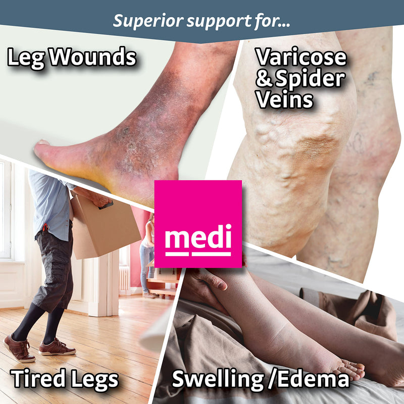[Australia] - mediven Plus for Men & Women, 20-30 mmHg, Calf High Compression Stocking, Open Toe 