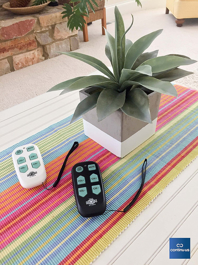 [Australia] - Universal Big Button TV Remote - DT-R08B EasyMote | Backlit, Easy Use, Smart, Learning Television & Cable Box Controller, Perfect for Assisted Living Elderly Care. Black TV Remote Control 
