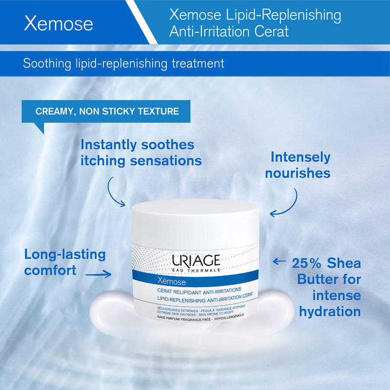 [Australia] - Uriage Xemose Lipid-Replenishing Anti-Irritation Cerat for Extreme Skin Dryness, 200 ml 