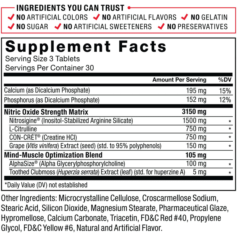[Australia] - VolcaNO Extreme Pre Workout Nitric Oxide Booster Supplement for Men with Creatine, L-Citrulline, and Huperzine A for Better Muscle Pumps, Strength, Focus, Workout Performance, Force Factor, 90 Tablets 90 Count (Pack of 1) 