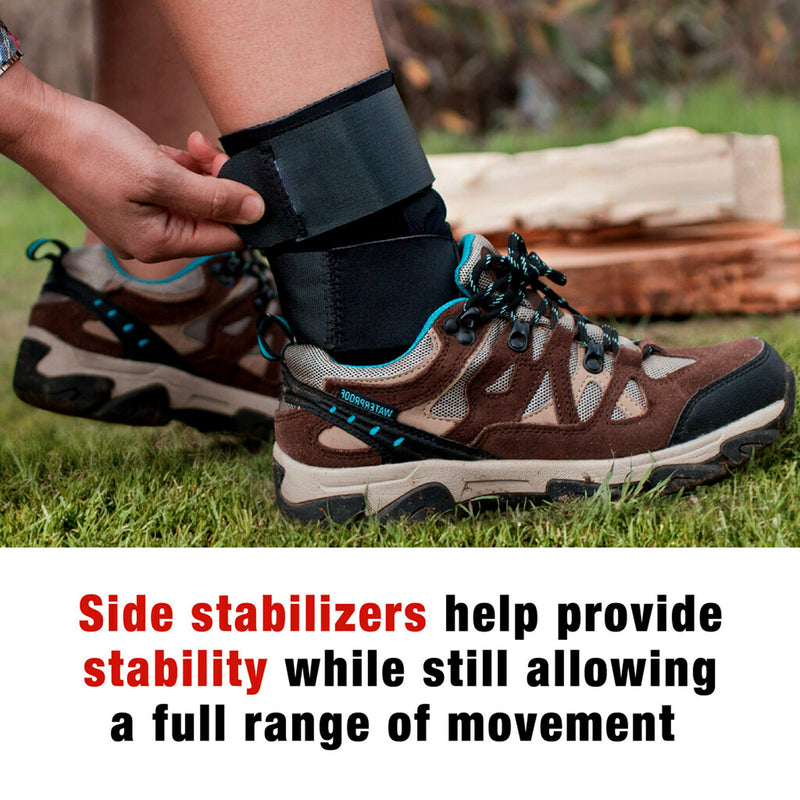 [Australia] - ACE Brand Deluxe Ankle Stabilizer, Adjustable, Black, 1/Pack Deluxe Stabilizer 