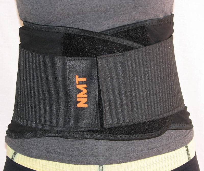 [Australia] - Back Brace by NMT ~ Lumbar Support Black Belt ~ Posture Corrector ~ Pain Relief from Arthritis, Sciatica, Scoliosis, Backache, Slipped Disc, Hernia, Spinal Stenosis ~ Injury Prevention ~ 4 Adjustable Sizes -'XXL' Fits Waist 45-50" (115-127cm) 2X-Large 